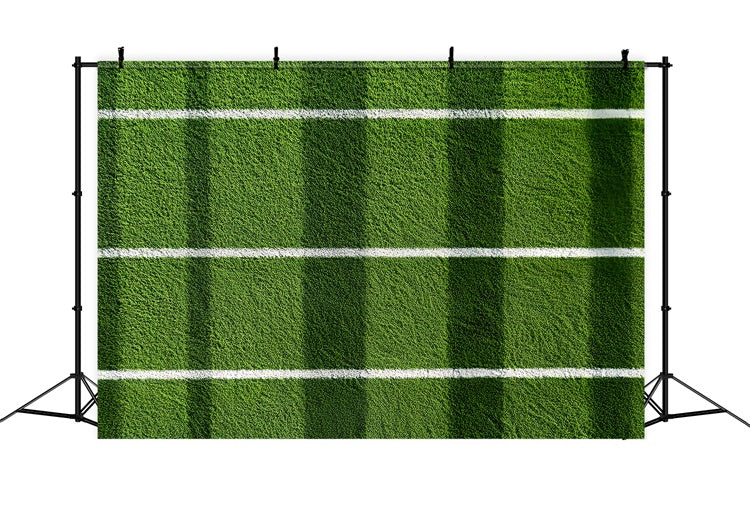 Toile de fond Stade de Football Gazon Rayé Terrain de Football CSH4-370