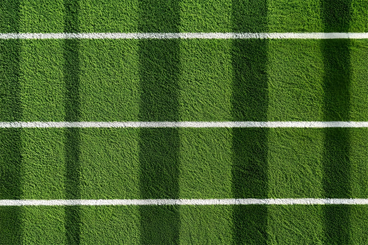 Toile de fond Stade de Football Gazon Rayé Terrain de Football CSH4-370
