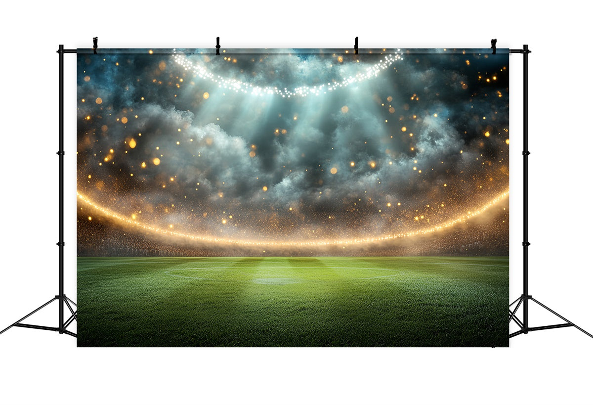 Toile de fond Terrain de Football Arène Magique de Soccer Étincelante CSH4-371