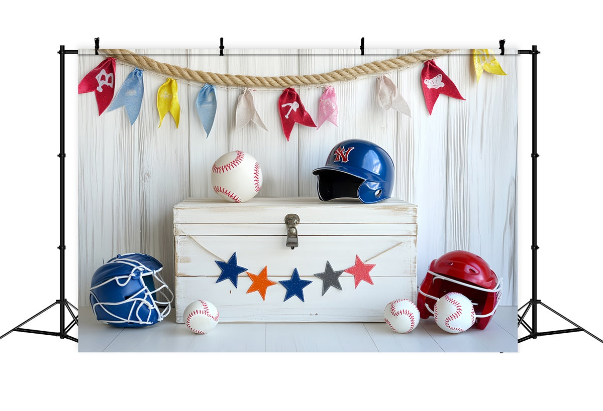 Toile de fond Baseball Ensemble Jeunesse Baseball Lumineux CSH4-373