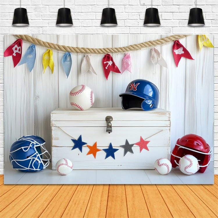 Toile de fond Baseball Ensemble Jeunesse Baseball Lumineux CSH4-373