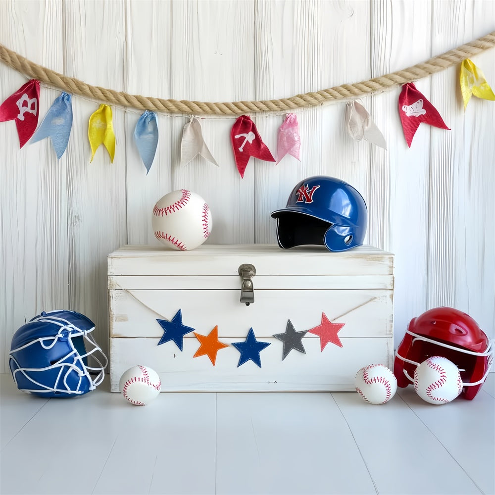Toile de fond Baseball Ensemble Jeunesse Baseball Lumineux CSH4-373