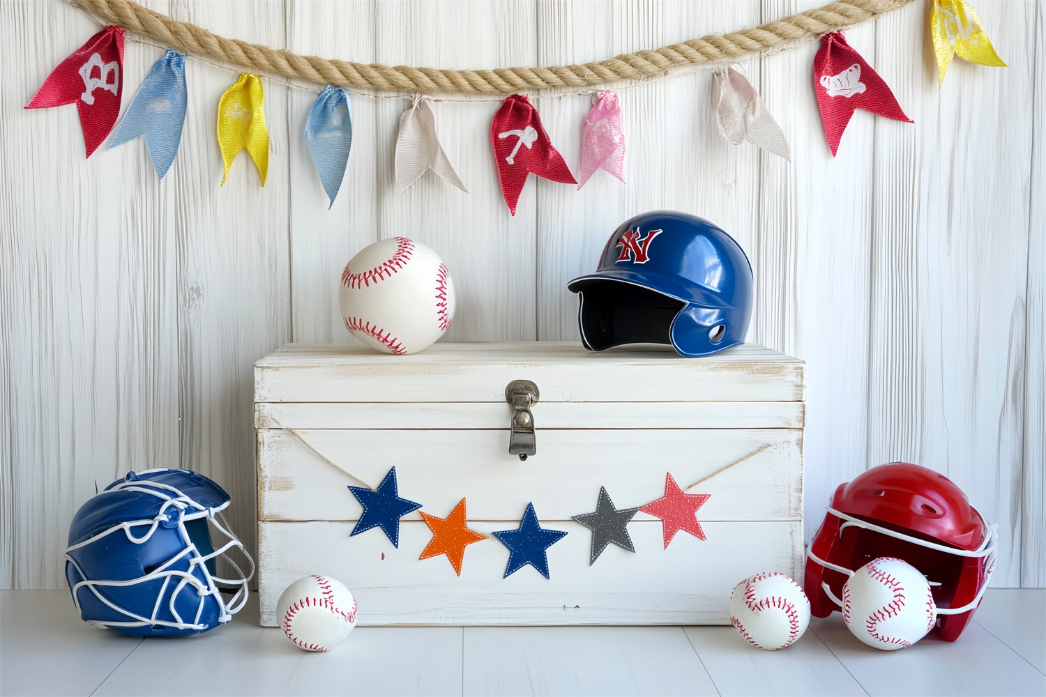 Toile de fond Baseball Ensemble Jeunesse Baseball Lumineux CSH4-373