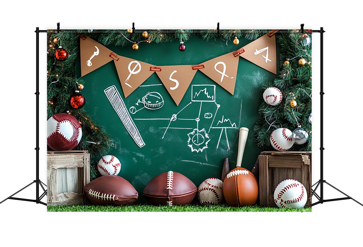 Toile de fond Photo Sport Tableau Noël de Sport CSH4-374