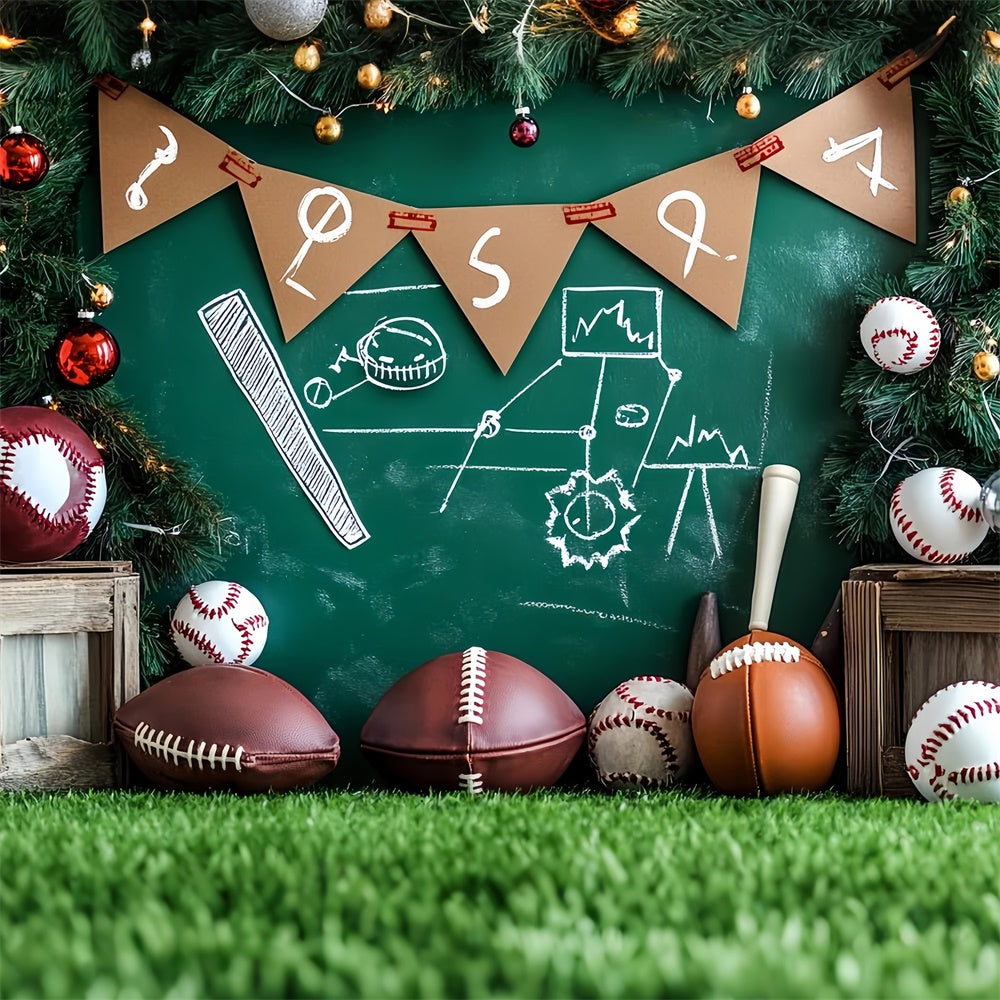 Toile de fond Photo Sport Tableau Noël de Sport CSH4-374
