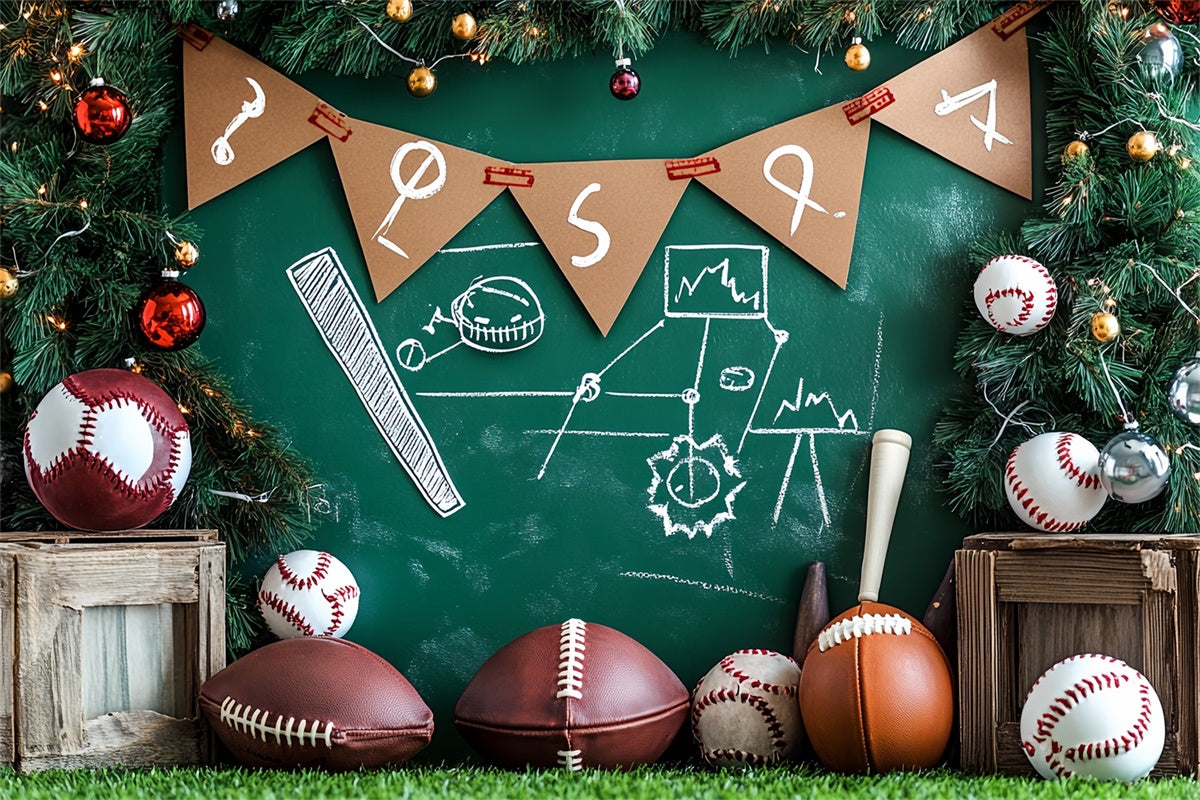 Toile de fond Photo Sport Tableau Noël de Sport CSH4-374