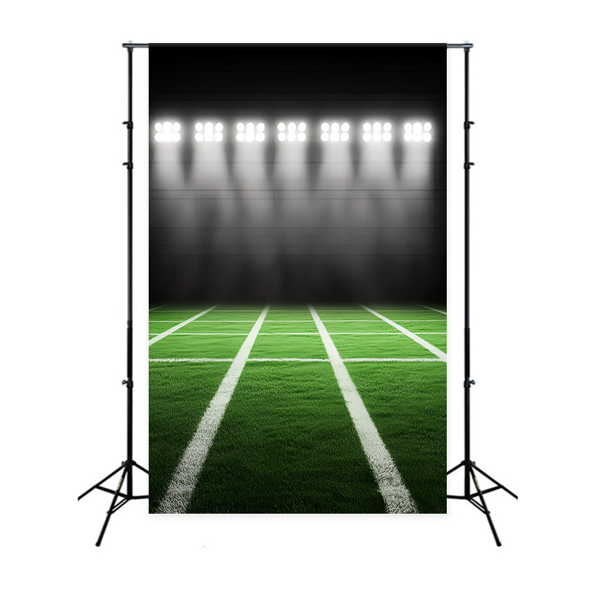 Toile de fond Terrain de Football Lumières Vives Terrain d’Entraînement CSH4-376