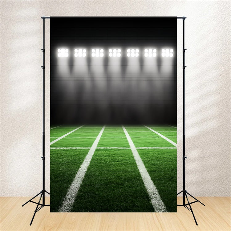 Toile de fond Terrain de Football Lumières Vives Terrain d’Entraînement CSH4-376