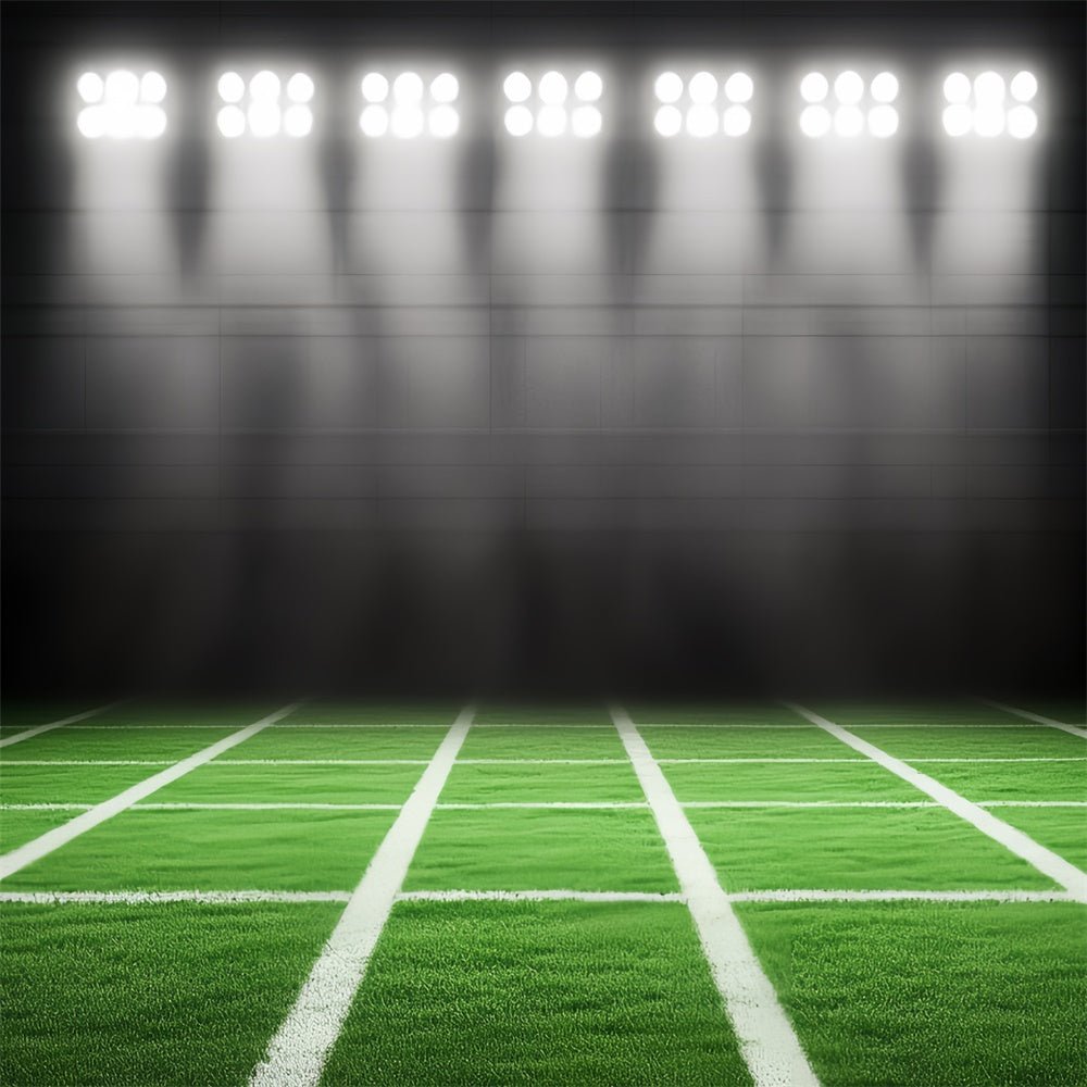 Toile de fond Terrain de Football Lumières Vives Terrain d’Entraînement CSH4-376