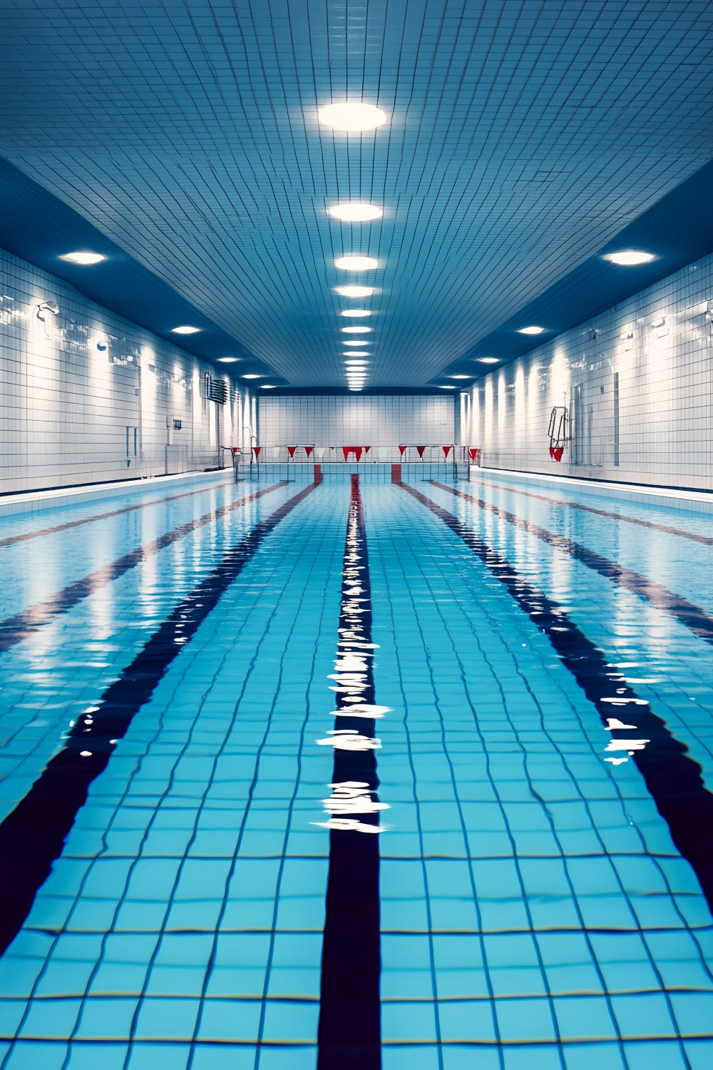 Toile de fond Sport Piscine Intérieure Moderne CSH4-378