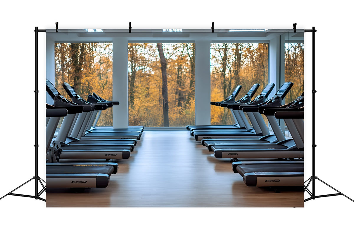 Toile de fond Photographie Sport Salle de Gym Tapis Roulant CSH4-379