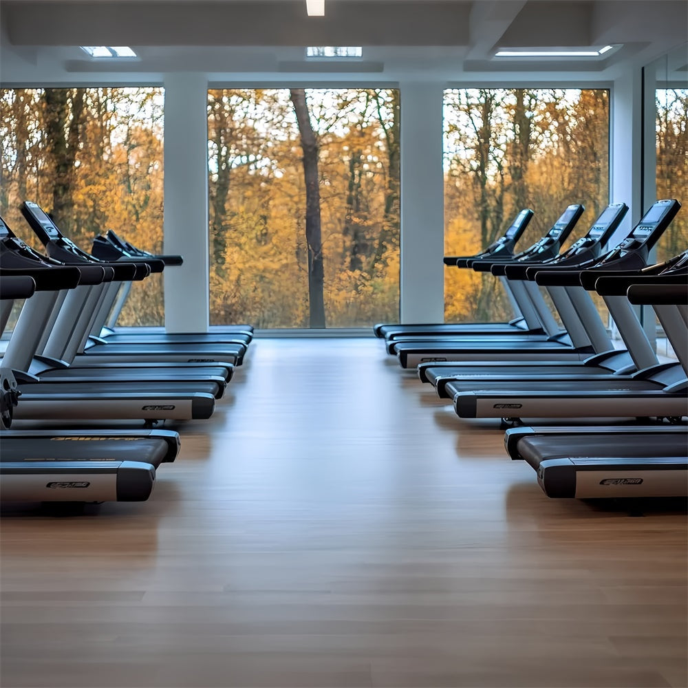 Toile de fond Photographie Sport Salle de Gym Tapis Roulant CSH4-379