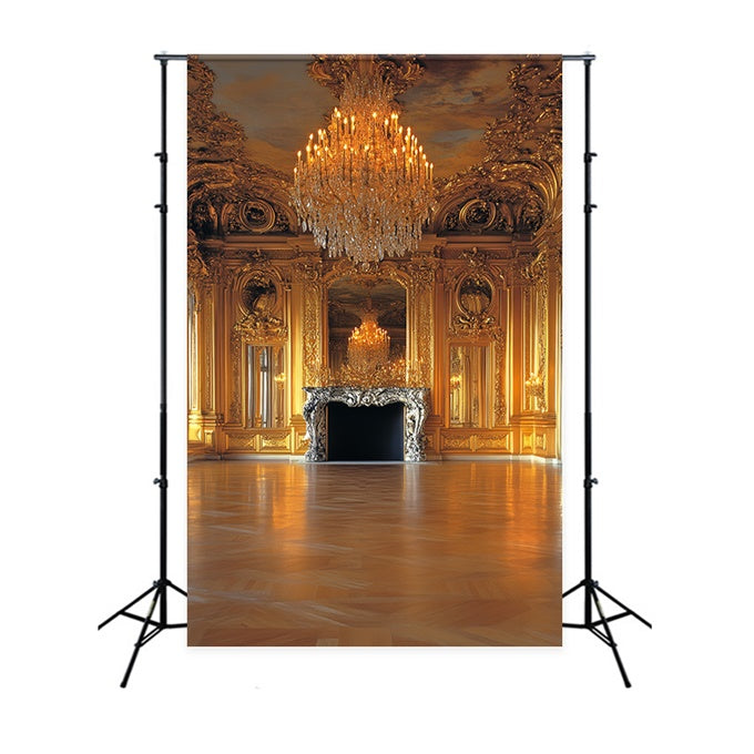 Toile de fond Photo Vintage Lustre Palais Doré CSH4-394