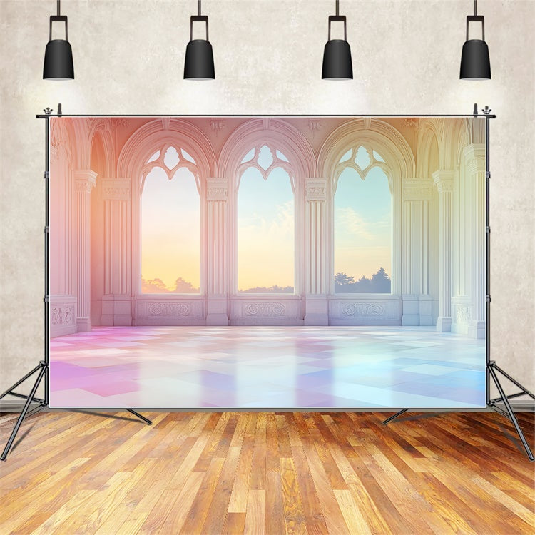 Toile de fond Architecture Fenêtre Palais Coucher de Soleil Rêveur CSH4-418