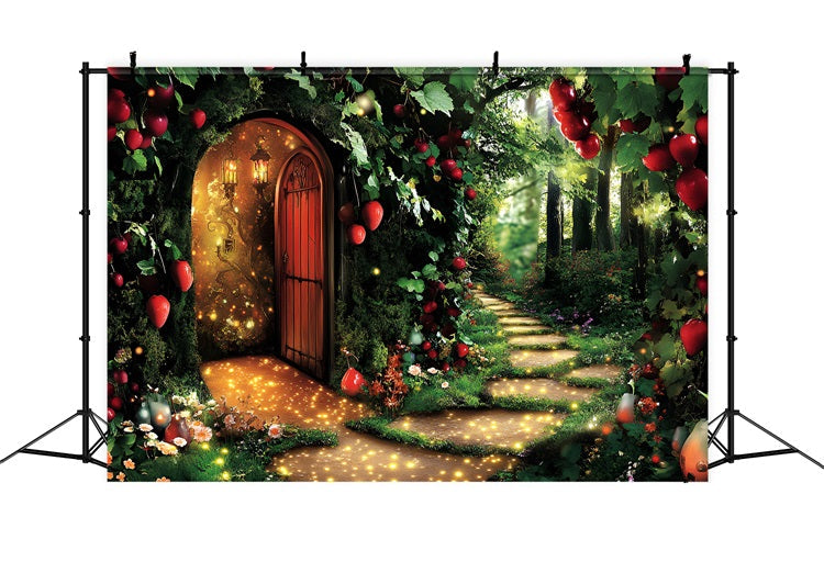 Toile de fond Forêt Photographie Chemin Lumineux Porte CSH4-74