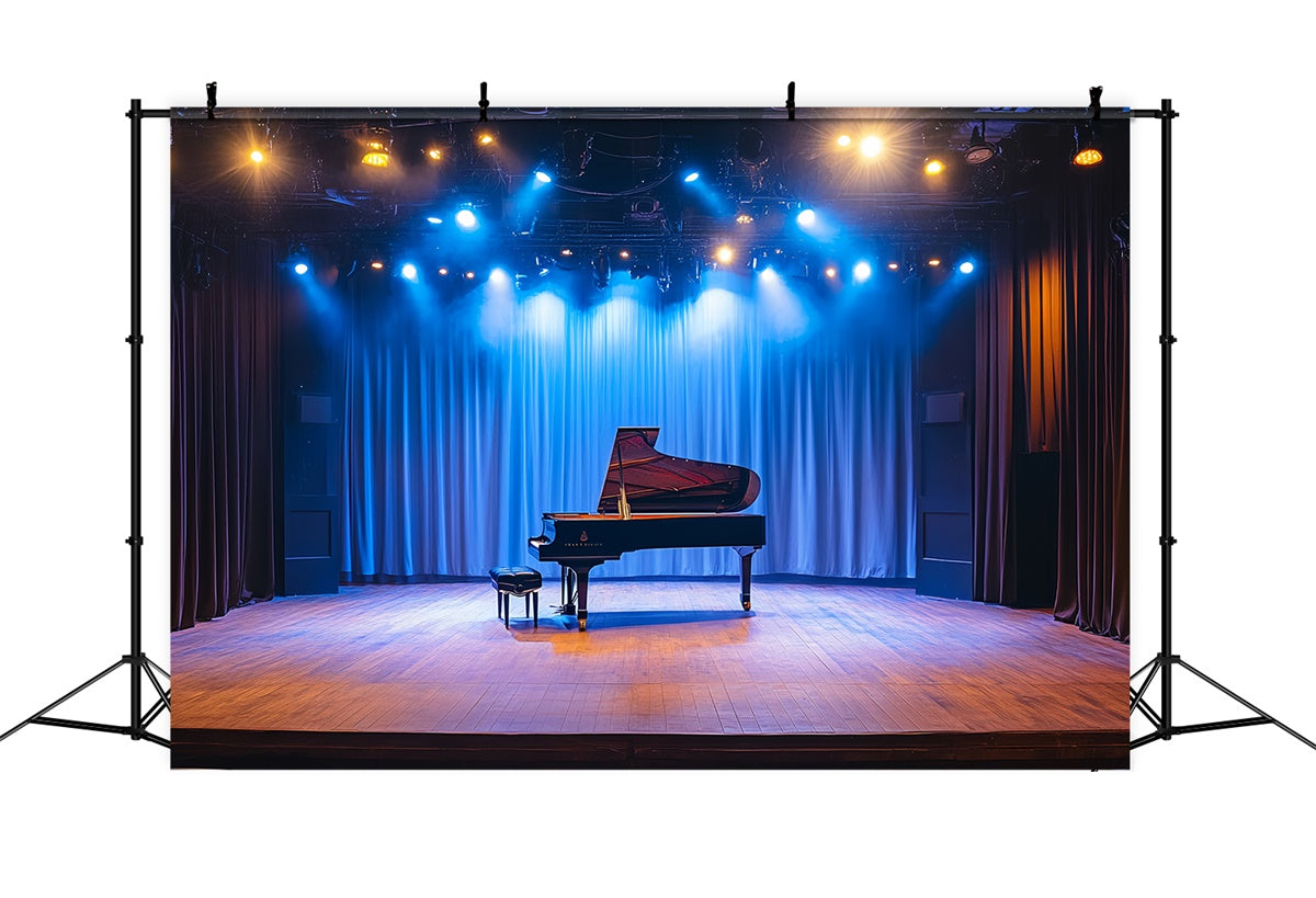 Toile de fond Scène de Concert Récital Piano Projecteur CSH5-156