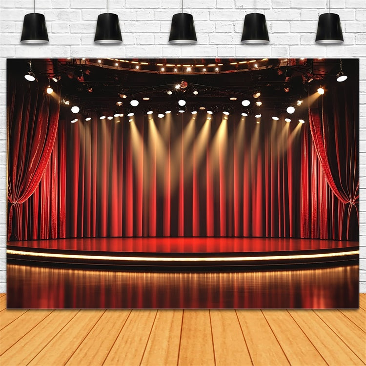 Toile de fond Scène Broadway Rideau Théâtre Projecteurs CSH5-160