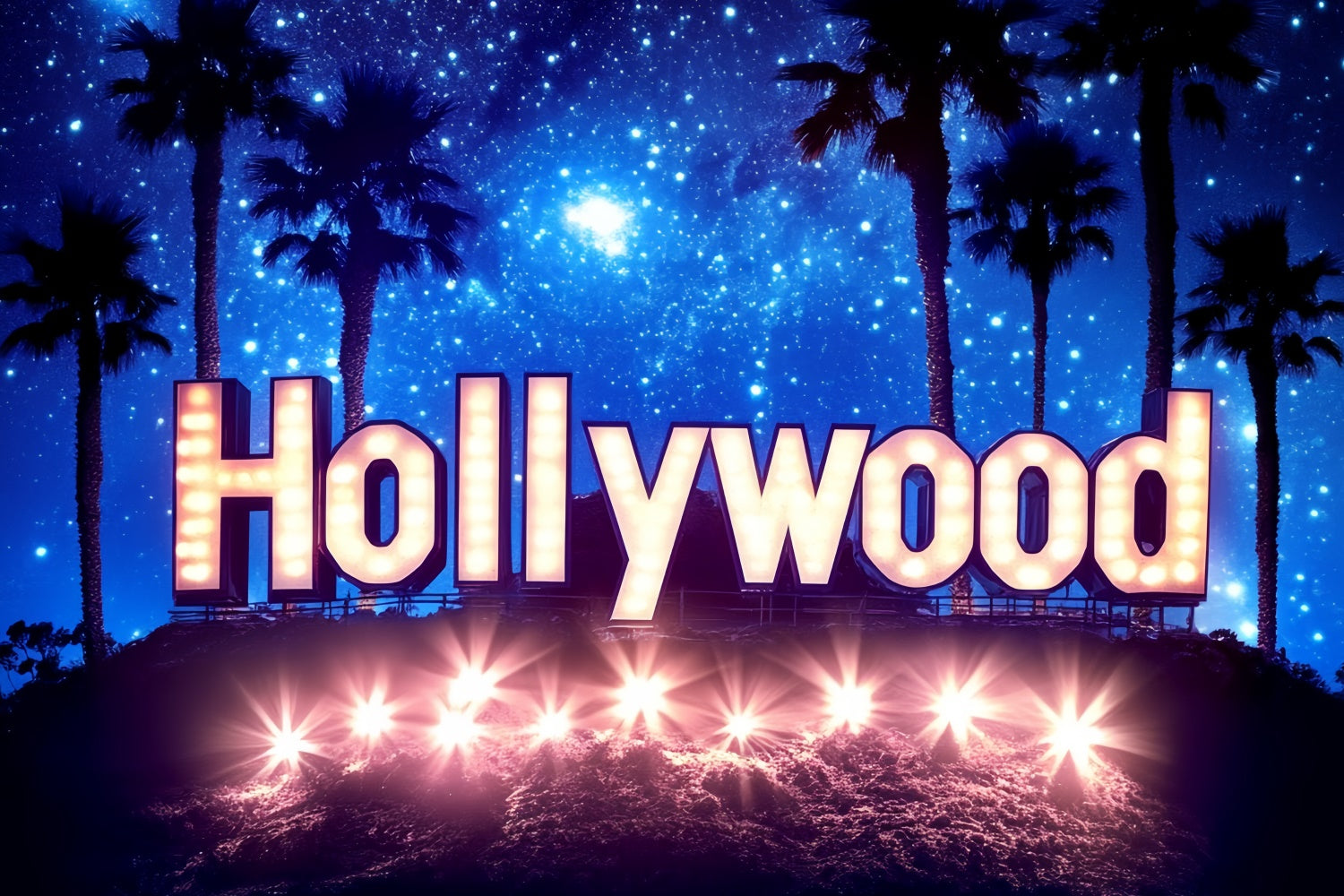 Toile de fond Hollywood Ciel Étoilé Lumières Première CSH5-165