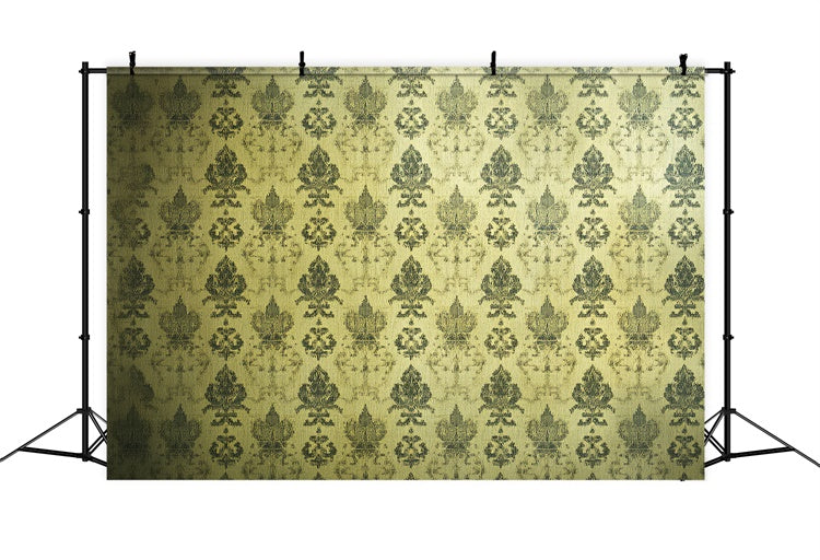 Toile de fond Années 70 Luxe Fané Motif Or Damassé CSH5-178