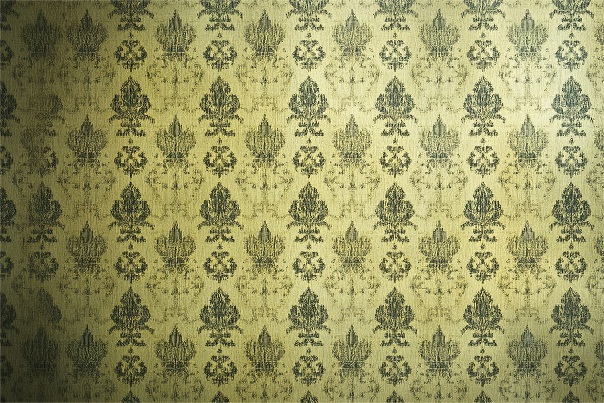 Toile de fond Années 70 Luxe Fané Motif Or Damassé CSH5-178