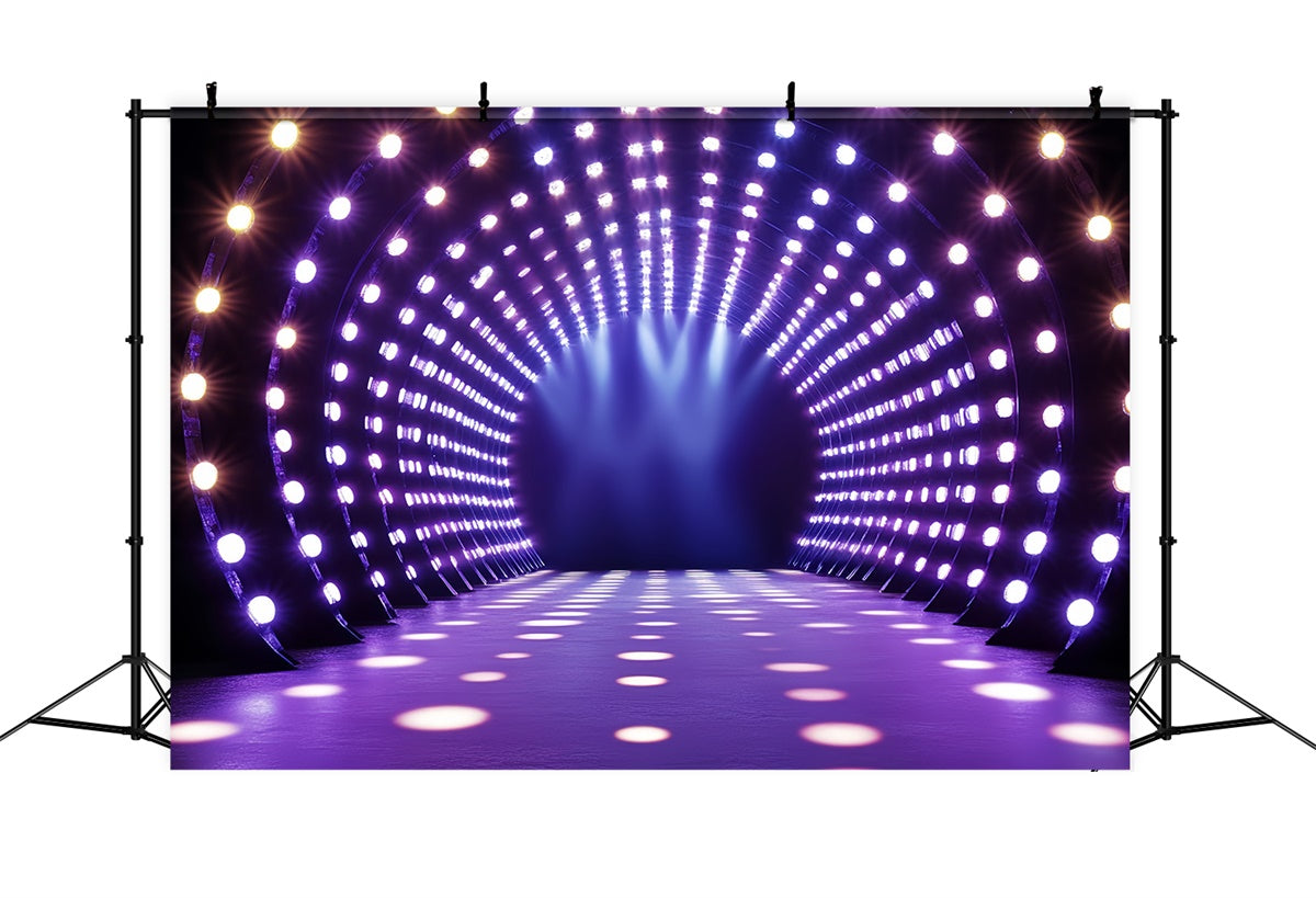Toile de fond Années 80 Tunnel Futuriste Fête Lumineuse CSH5-185