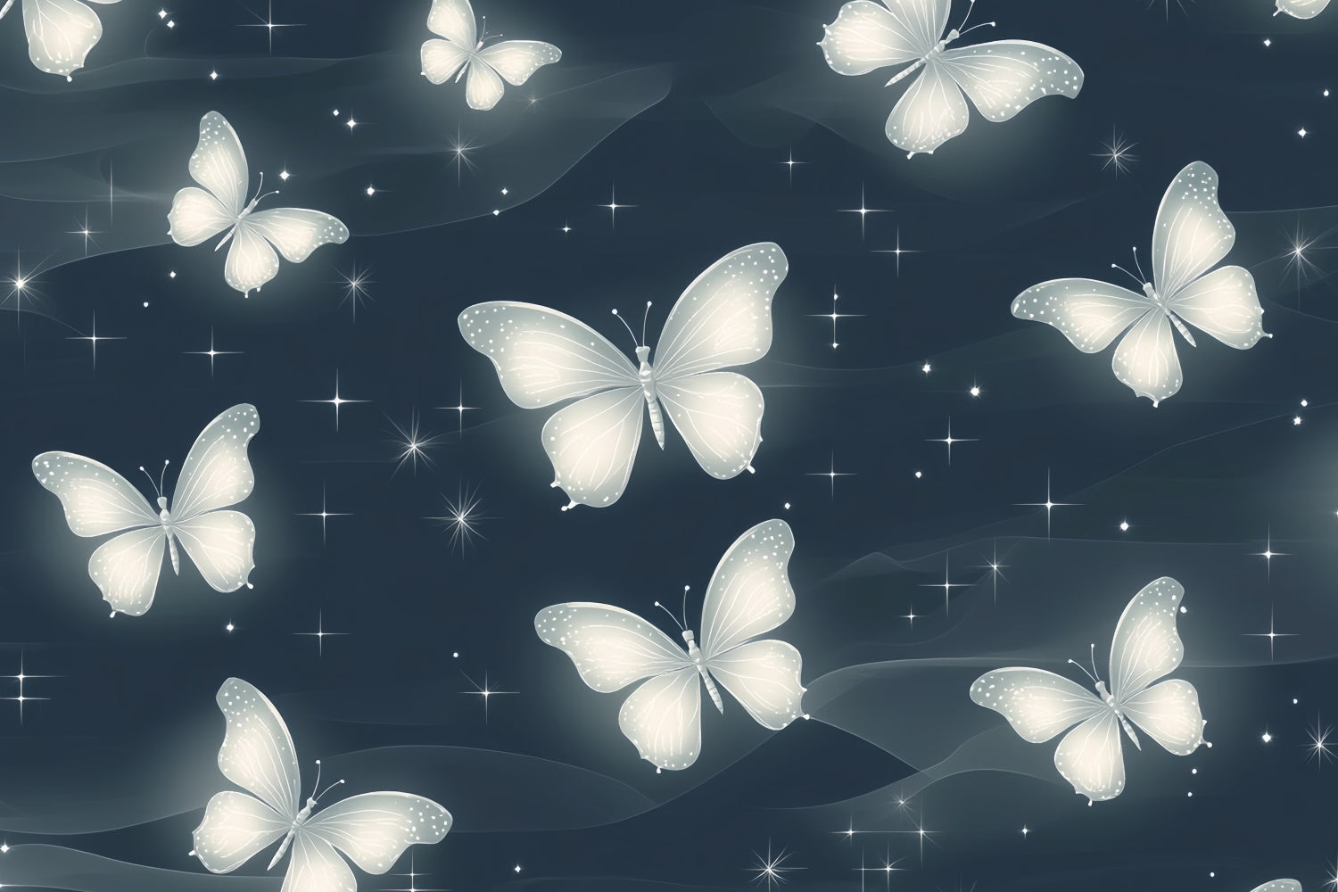 Toile de fond Années 90 Nuit Mystique Papillon Chuchotement CSH5-196