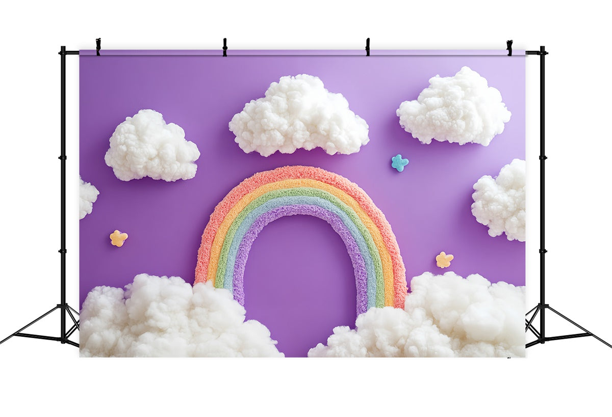 Toile de fond Arc-en-Ciel Arche Nuage Fantaisie Enfants CSH5-265