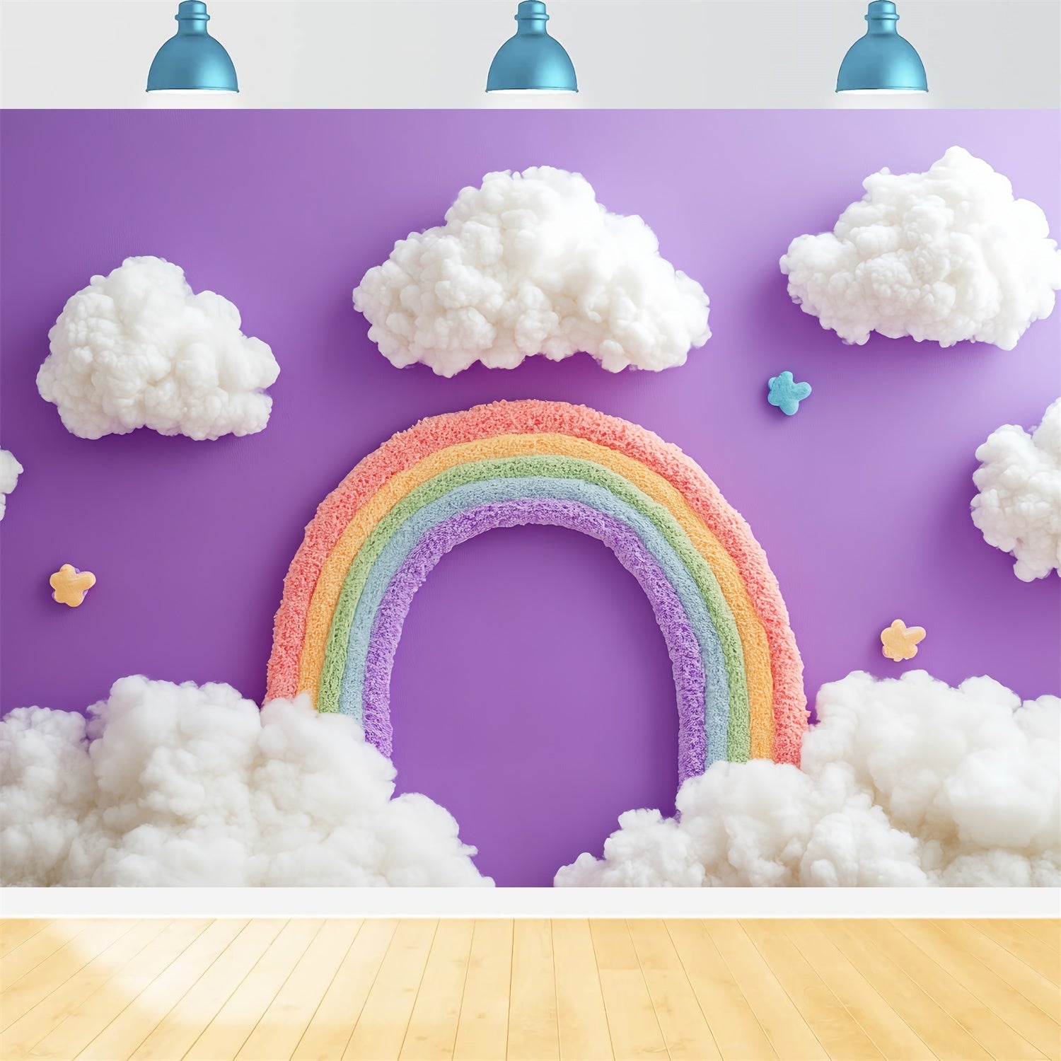 Toile de fond Arc-en-Ciel Arche Nuage Fantaisie Enfants CSH5-265