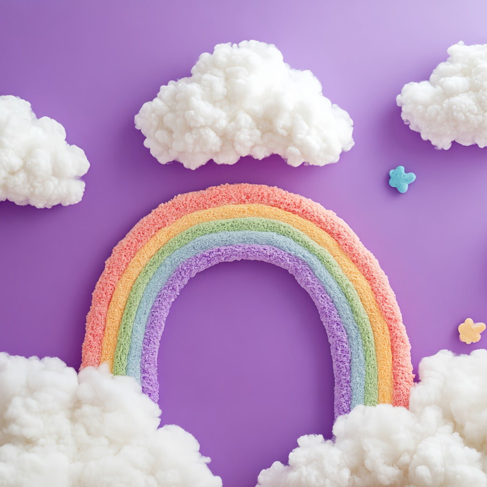 Toile de fond Arc-en-Ciel Arche Nuage Fantaisie Enfants CSH5-265