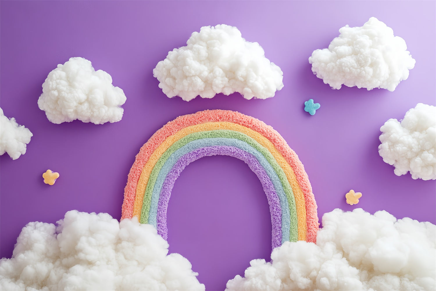 Toile de fond Arc-en-Ciel Arche Nuage Fantaisie Enfants CSH5-265