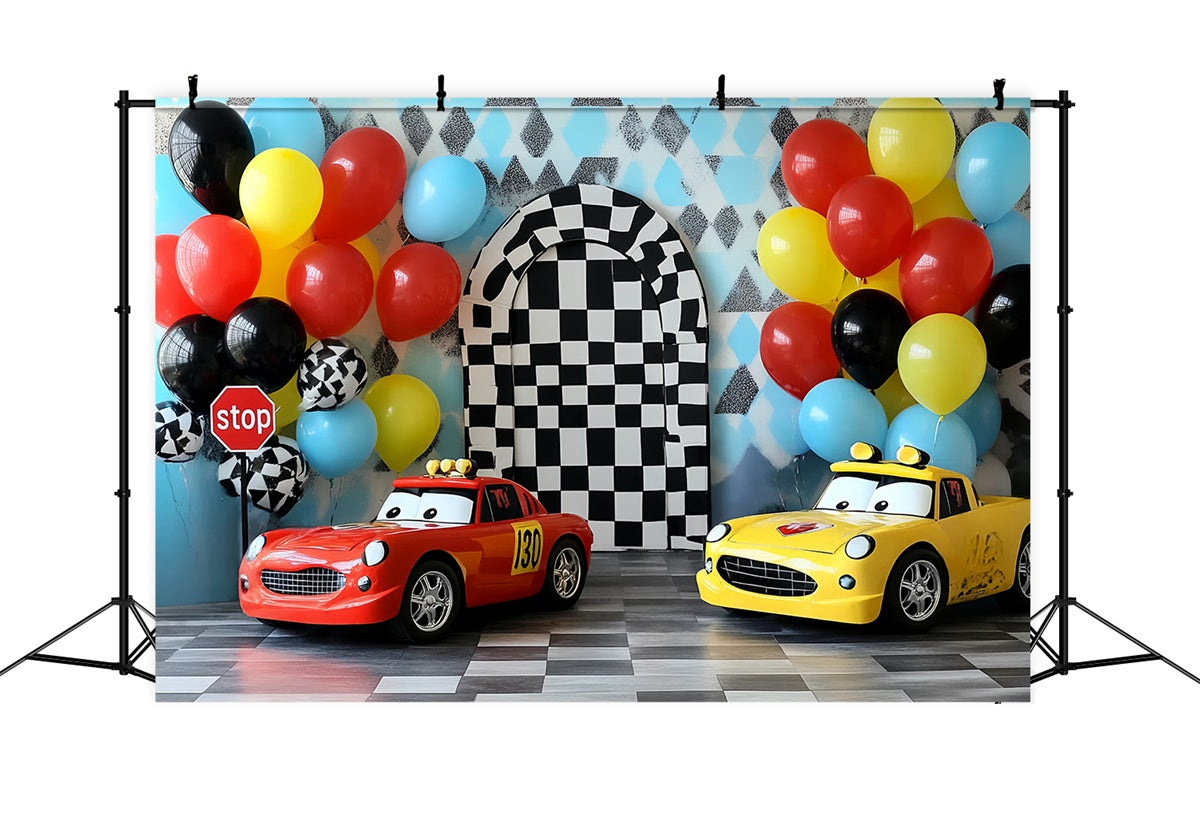 Toile de fond Photographie Enfants Mini Voiture de Course CSH5-272