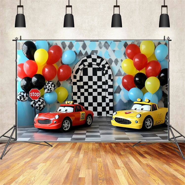 Toile de fond Photographie Enfants Mini Voiture de Course CSH5-272