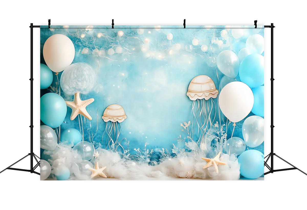 Toile de fond Enfants Ballon Méduse Rêve Océan CSH5-293