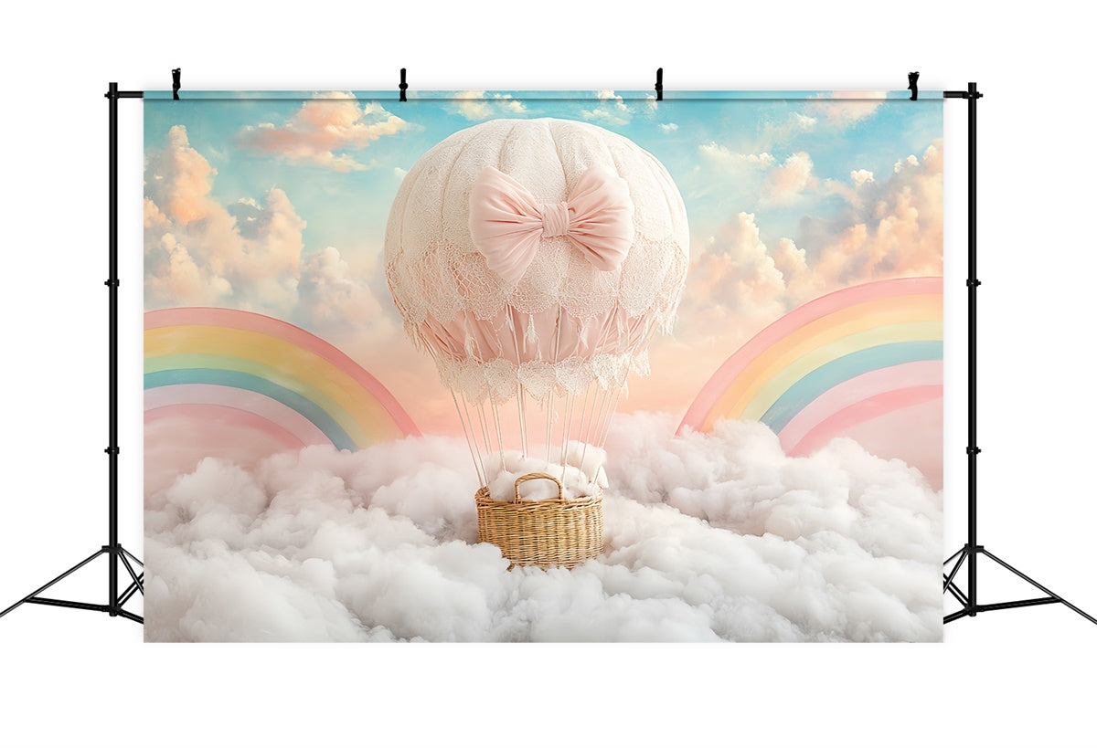 Toile de fond Enfants Voyage Ballon Nuage Arc-en-Ciel CSH5-298