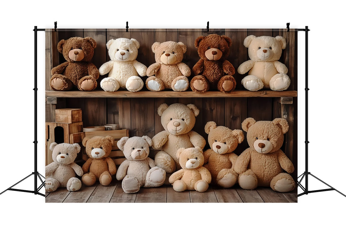 Toile de fond Photographie Enfants Ours Bois Confortable CSH5-301