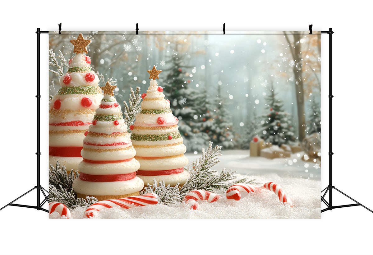 Toile de fond Photo Noël Forêt Douce Enfants CSH5-325