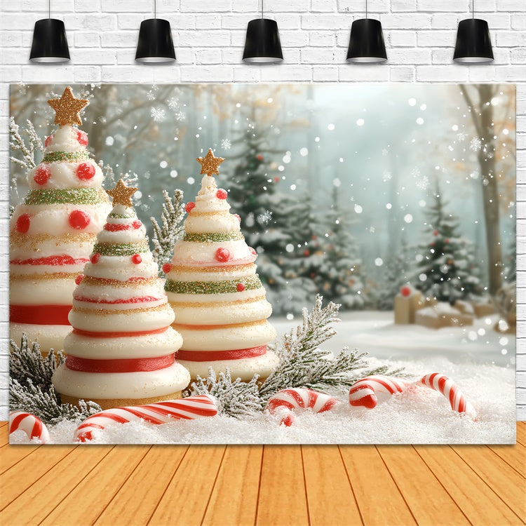 Toile de fond Photo Noël Forêt Douce Enfants CSH5-325