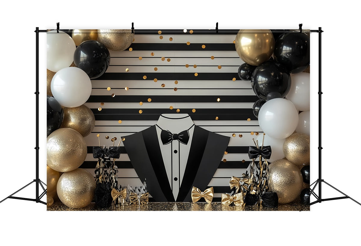 Toile de fond Fête des Pères Tuxedo Glamour Ballon CSH5-42