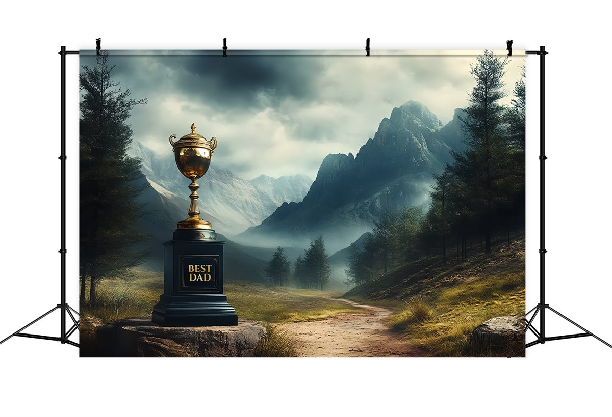 Toile de fond Fête des Pères Montagnes Majestueuses Trophée CSH5-51