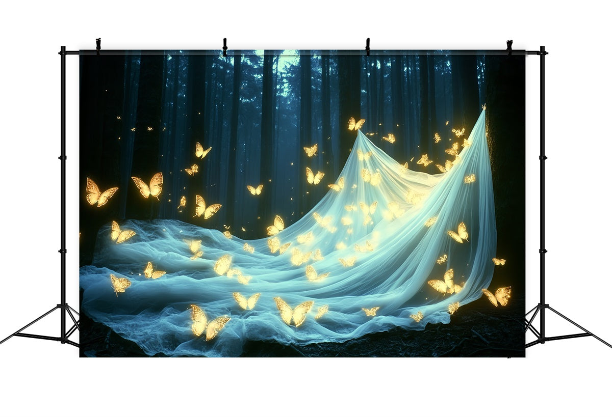 Toile de fond Été Forêt Étincelante Papillons CSH5-85