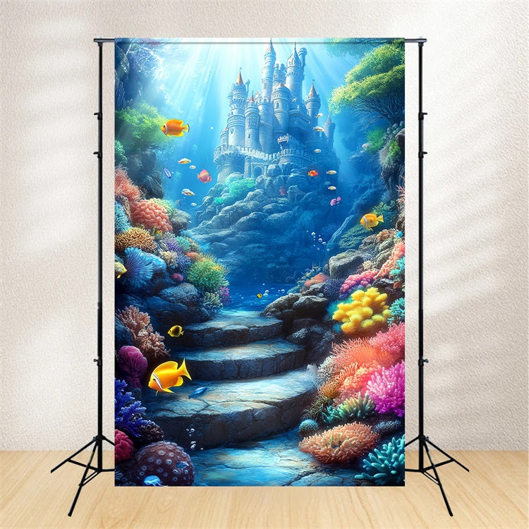 Toile de fond Sous-Marine Palais Océan Magique Été CSH5-99