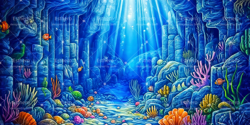 Toile de fond Theatre Monde Sous-Marin CSH510-T101