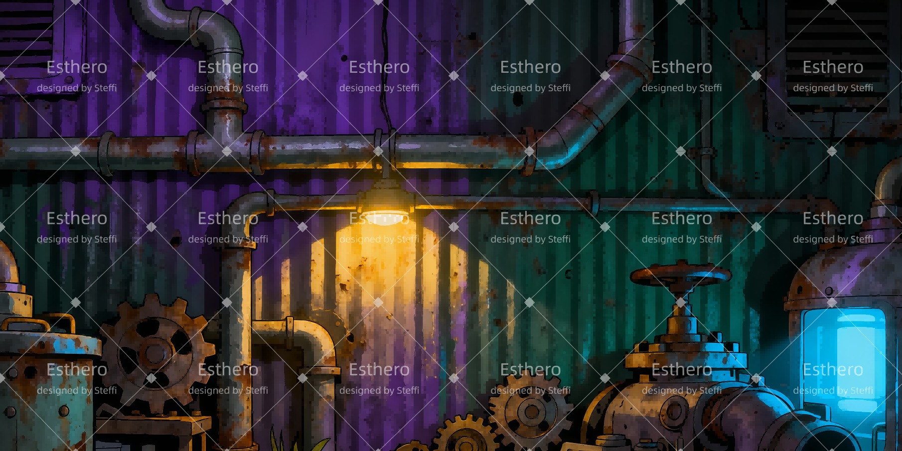 Toile de fond de Scene Laboratoire Mécanique CSH510-T114