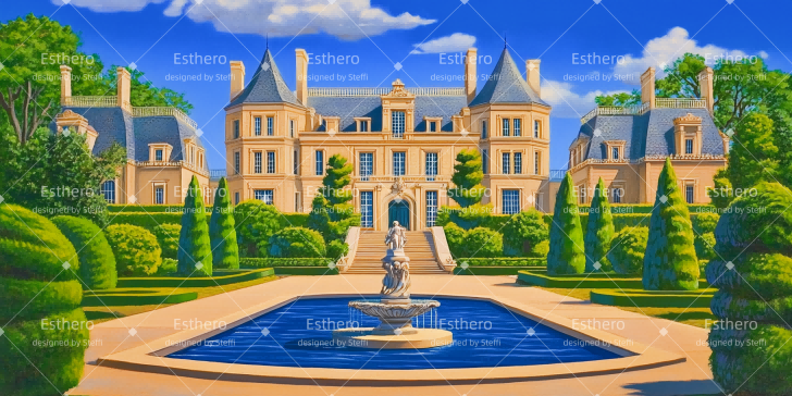 Fond de Scene Jardin du Manoir du Milliardaire CSH510-T27
