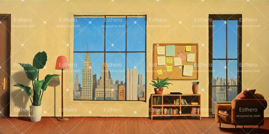 Fond de Scène Intérieur de Bureau Contemporain CSH510-T42