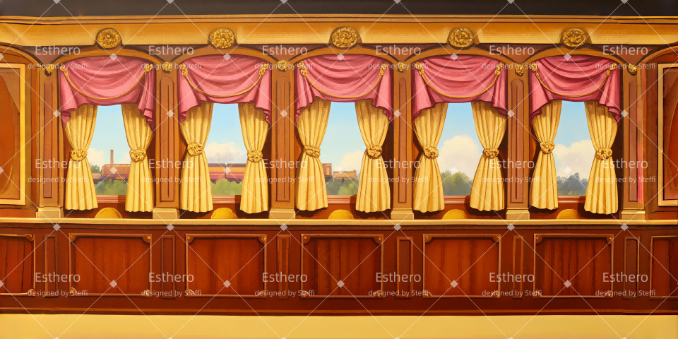 Toile de fond Theatre Intérieur du Train CSH510-T56