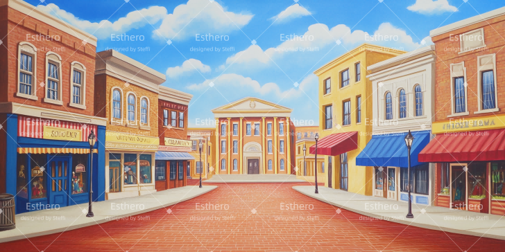 Toile de fond Theatre Place de la Ville CSH510-T59