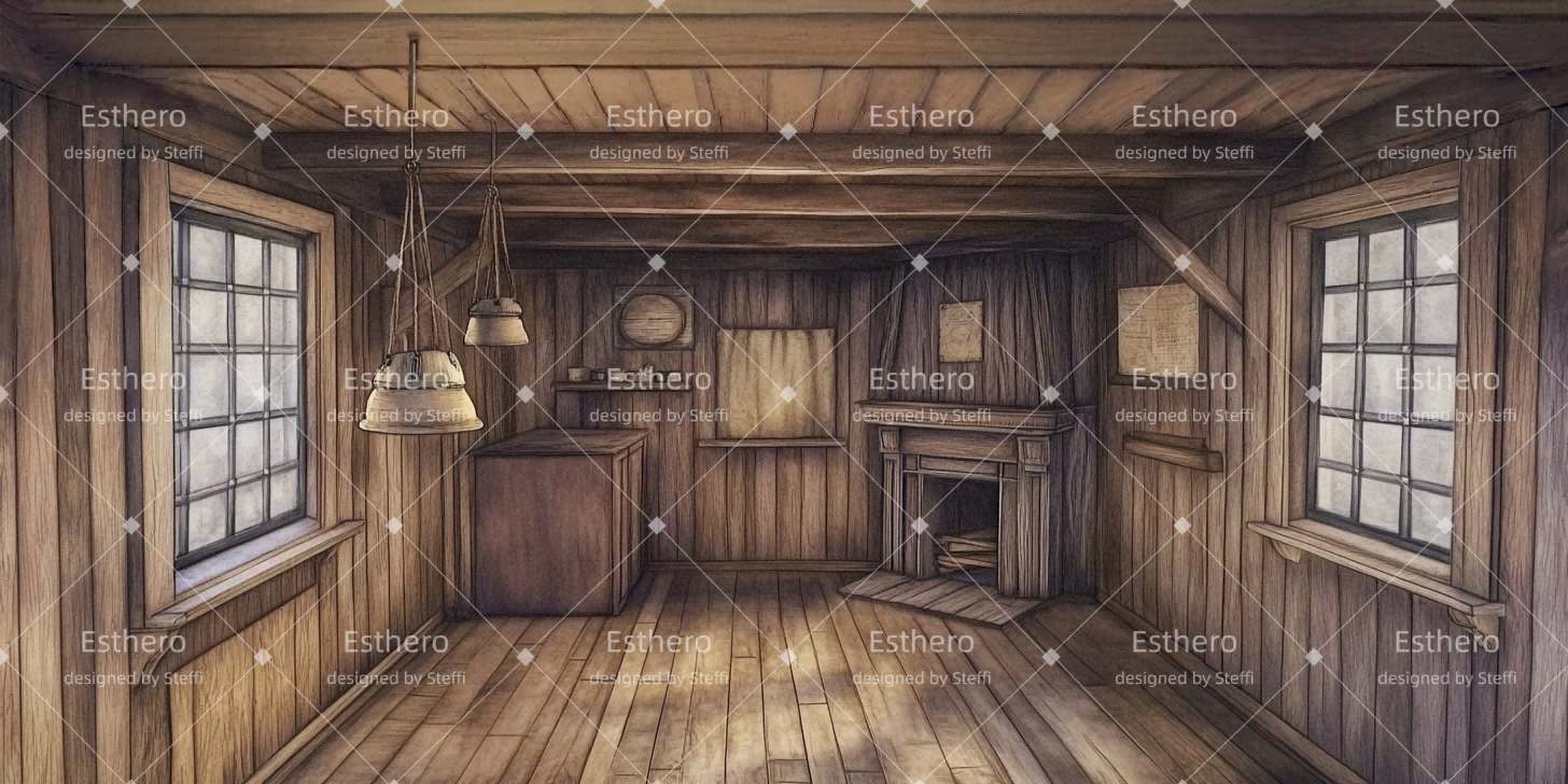 Fond de Scène Intérieur du Cottage CSH510-T73