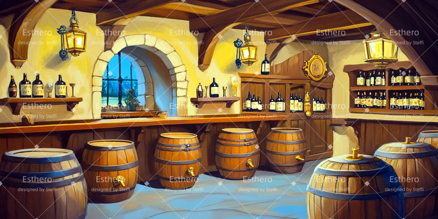 Fond de Scène Personnalisé Taverne du Village CSH510-T81