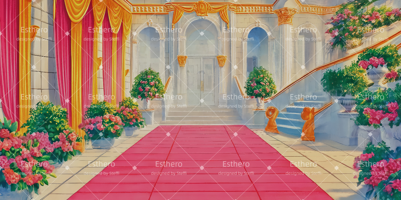 Fond de Scene Escalier Du Château CSH510-T87